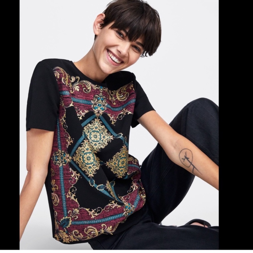 Zara short sleeve top